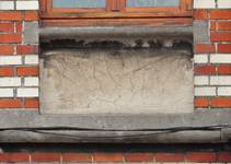 Aalstersesteenweg 38, Ninove, verdieping, sgraffito (© APEB, foto 2013).