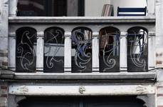 Clovislaan 85-87, Brussel Uitbreiding Oost, eerste verdieping, loggia, borstwering (© APEB, foto 2016).