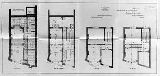 Clovislaan 85-87, Brussel Uitbreiding Oost, eerst ontwerp, grondplannen, SAB/OW 25399 (1899).