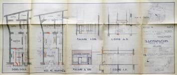 Rue Josaphat 338-340, Schaerbeek, projet de nouvelle devanture, état projeté, ACS/Urb. 176-63 (1950).