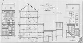 Vanderhoevenstraat 22, Sint-Joost-ten-Node, opstanden en langsdoorsnede, GASJ/DS 6792 (1904).